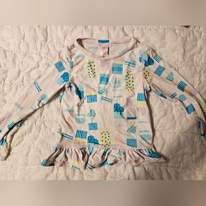 Ruffle Butts Ice Cream Social Rash Guard Girls